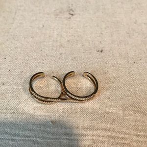 Stella and Dot Pave Duo ring